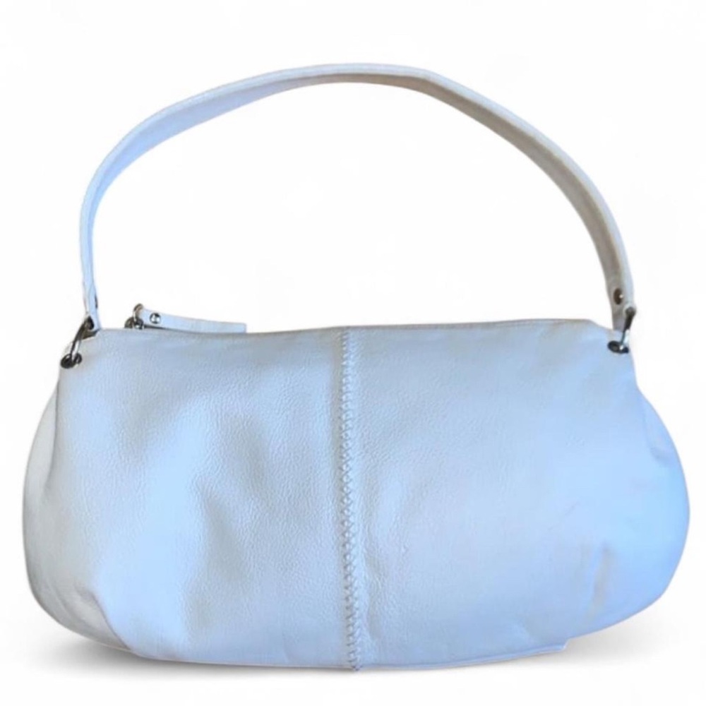 The Sak Pink Label White Leather Shoulder Bag